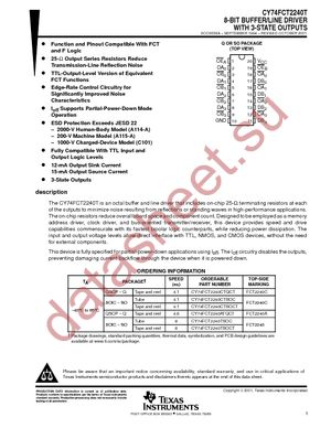 CY74FCT2240CTQCTE4 datasheet  